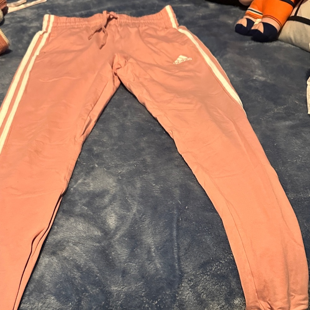 Adidas Kids Light Pink Joggers